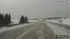 GIF animado (91821) Sorpresas en la nieve cuando conduces por rusia