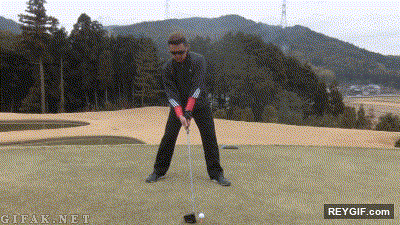 GIF animado (93666) Tiembla tiger woods los ninjas han empezado a jugar al golf