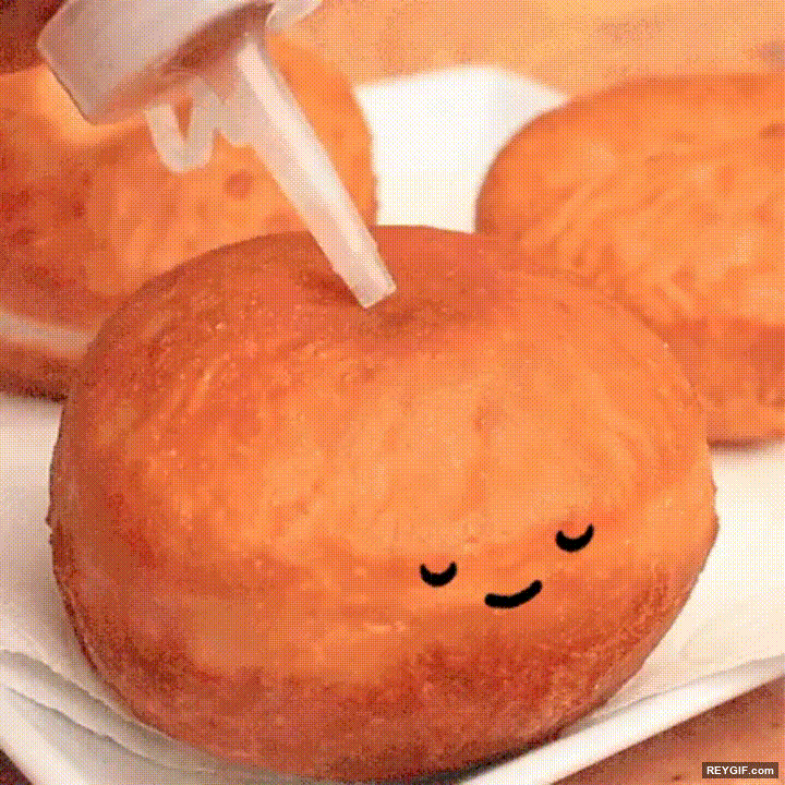 GIF animado (96031) Tutorial de como hacer feliz a un donut