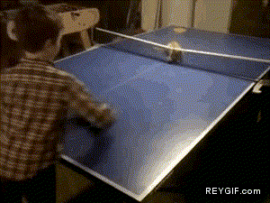 GIF animado (92141) Uno de los mejores rivales que tendras en el ping pong