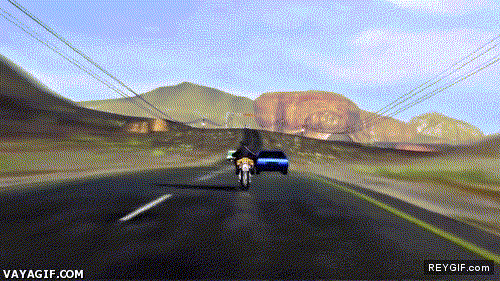 GIF animado (91275) Ves ese camion pues toma camion